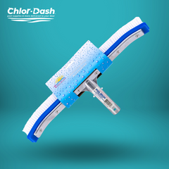 18" Curved Pool Brush – Aluminum Back with Nylon Bristles