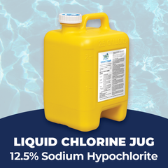 New 2.5 Gallon Liquid Chlorine Jug