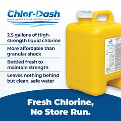 New 2.5 Gallon Liquid Chlorine Jug